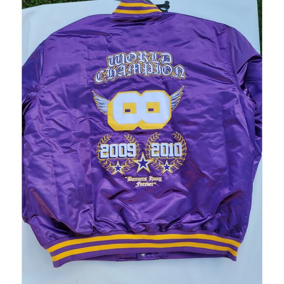 Los Angeles World Championship Satin Kobe Bryant 8 Wings Jacket 2009-2010 Siz5XL - Picture 2 of 7